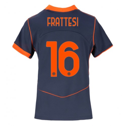 Stroje piłkarskie Inter Milan Davide Frattesi #16 Koszulka Trzeciej dla damskie 2025-26 Krótki Rękaw